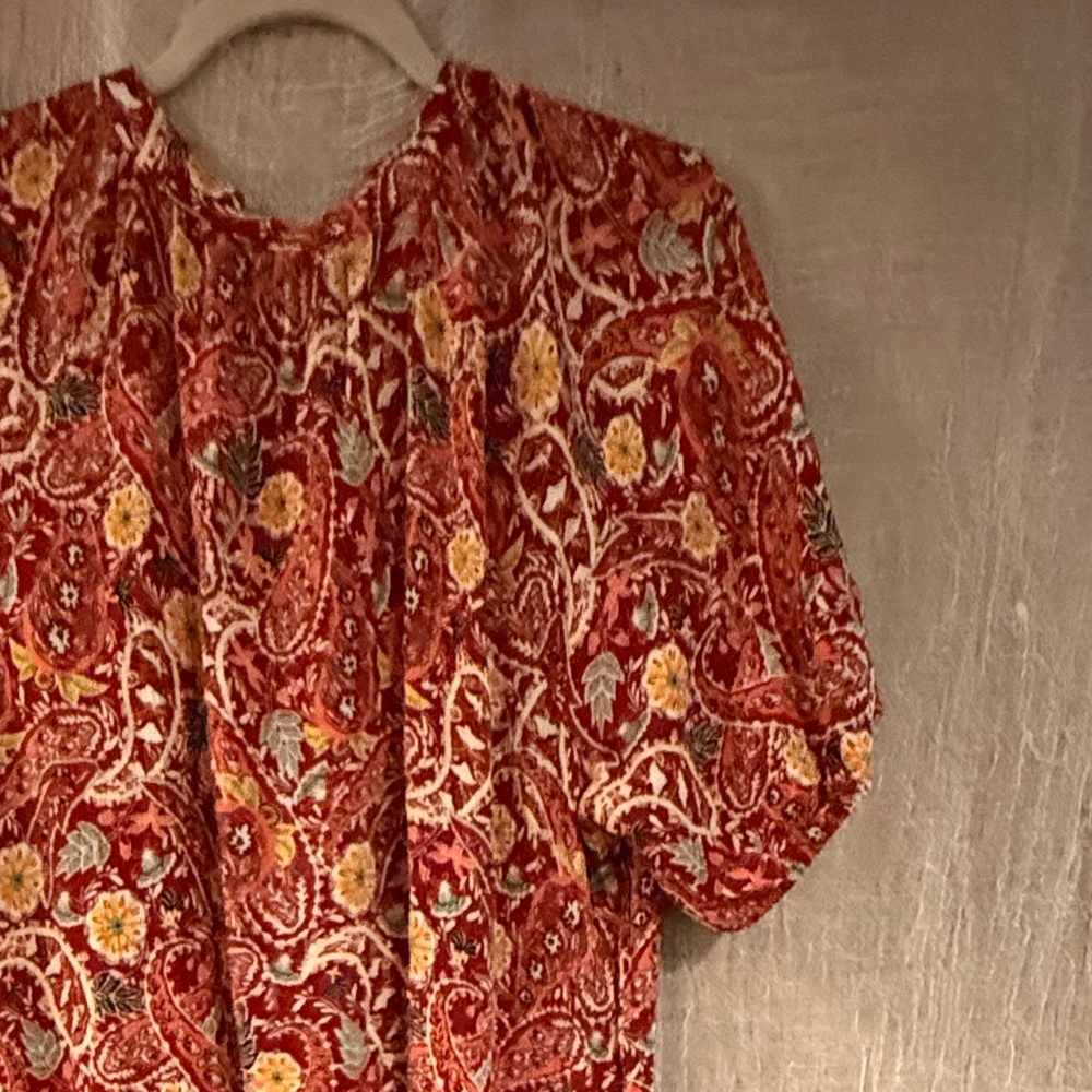 Paisley Red Maxi Dress - Picture 9 of 9